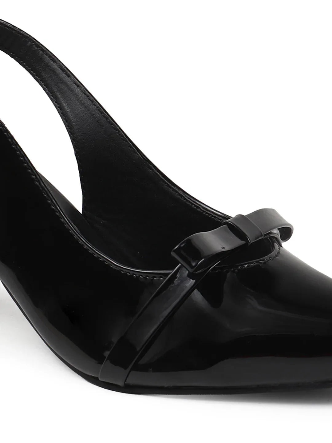 Classic Slingback Heels with Bow Detail