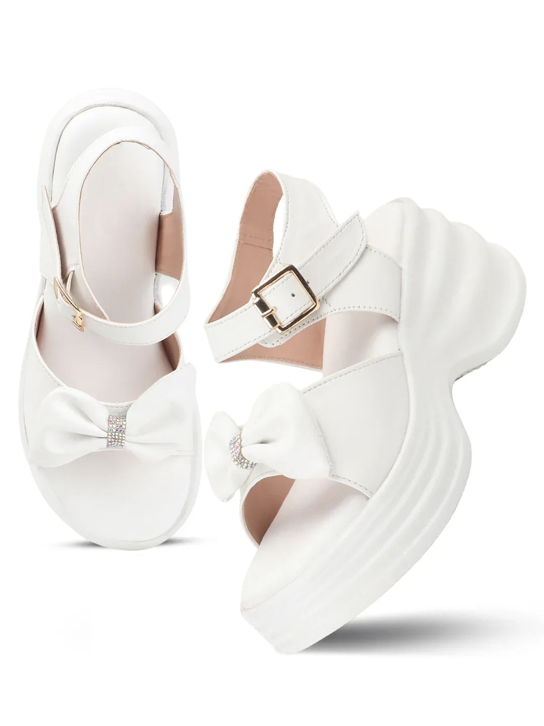 Trendy Bow Strap Platform Sandals
