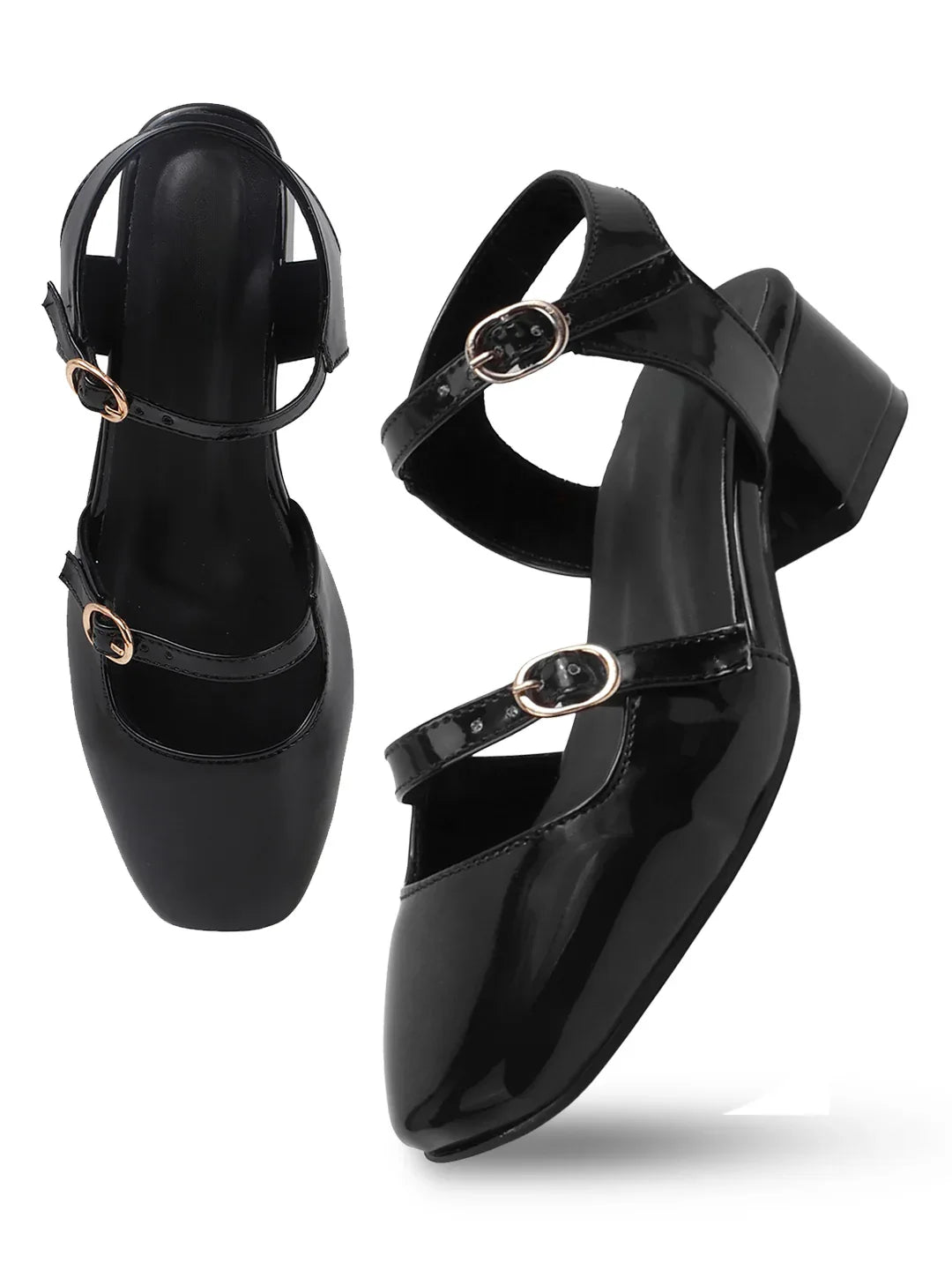 Classic Mary Jane Slingback Block Heels