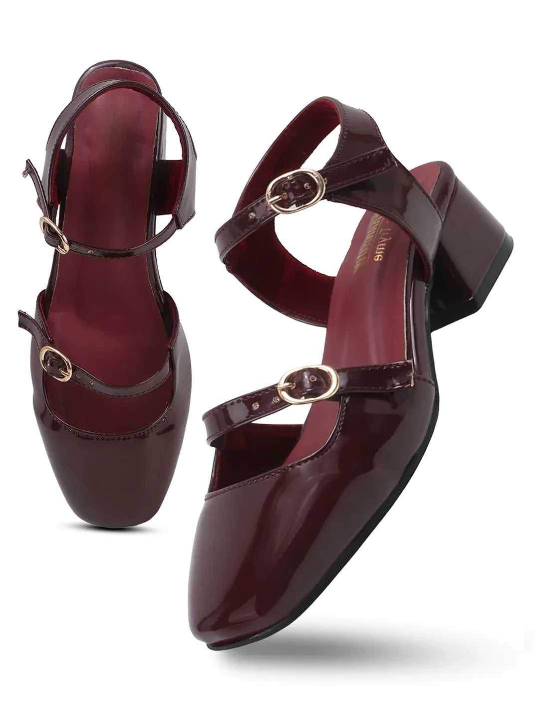 Classic Mary Jane Slingback Block Heels