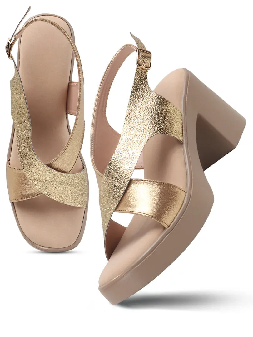 Party-Ready Sparkle Block Heels