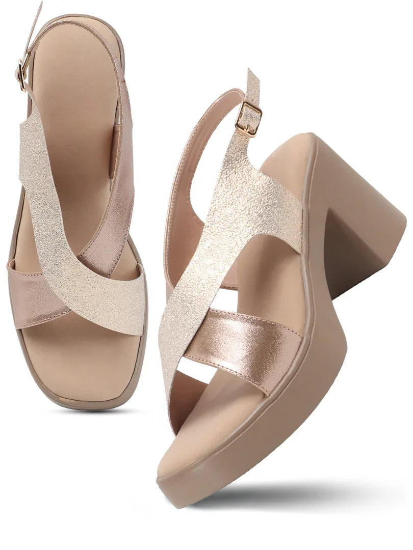 Party-Ready Sparkle Block Heels