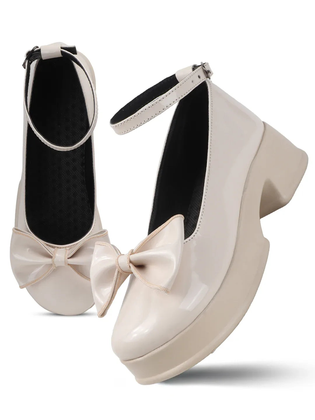 Modern Mary Jane Platform Pumps