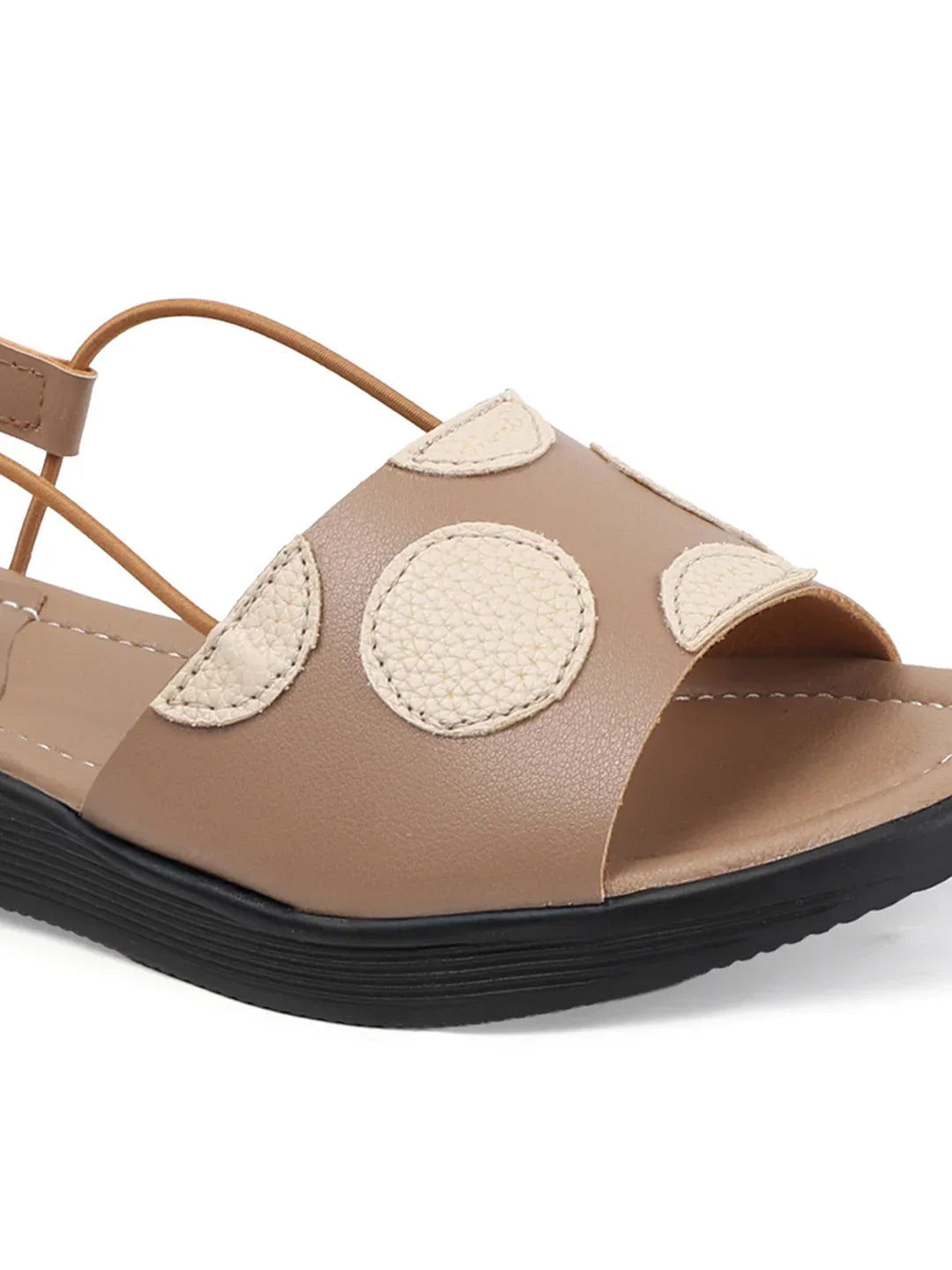 Elegant Textured Strap Daily Flats