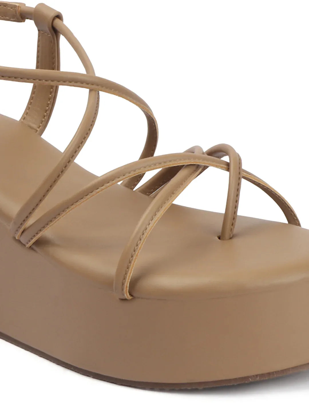 Trendy Open-Toe Strappy Wedges Heel Sandals