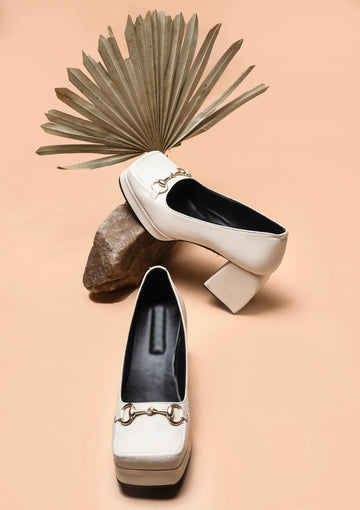 Classic Charm Block Heel Pumps