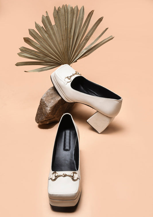 Classic Charm Block Heel Pumps