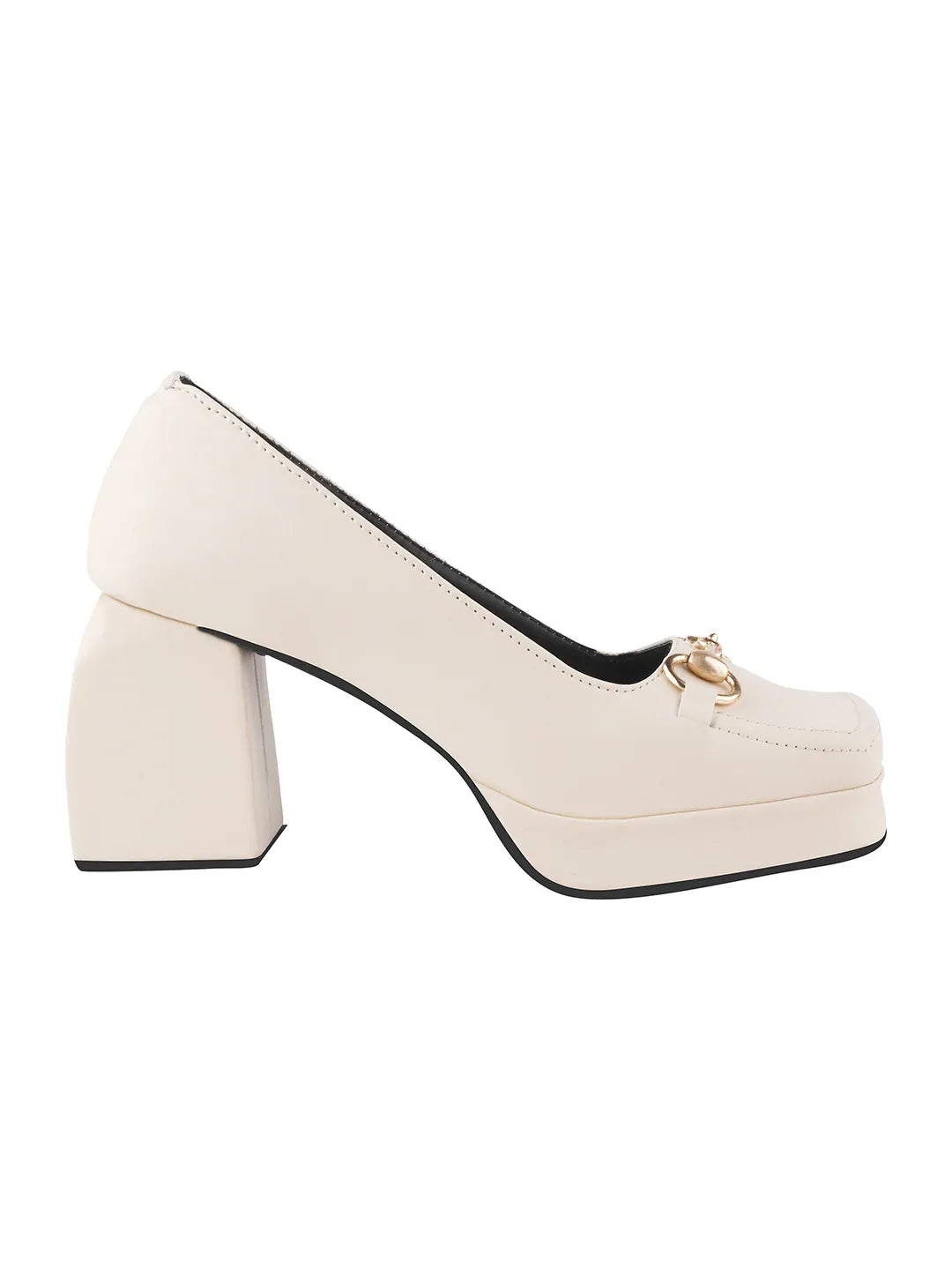 Classic Charm Block Heel Pumps