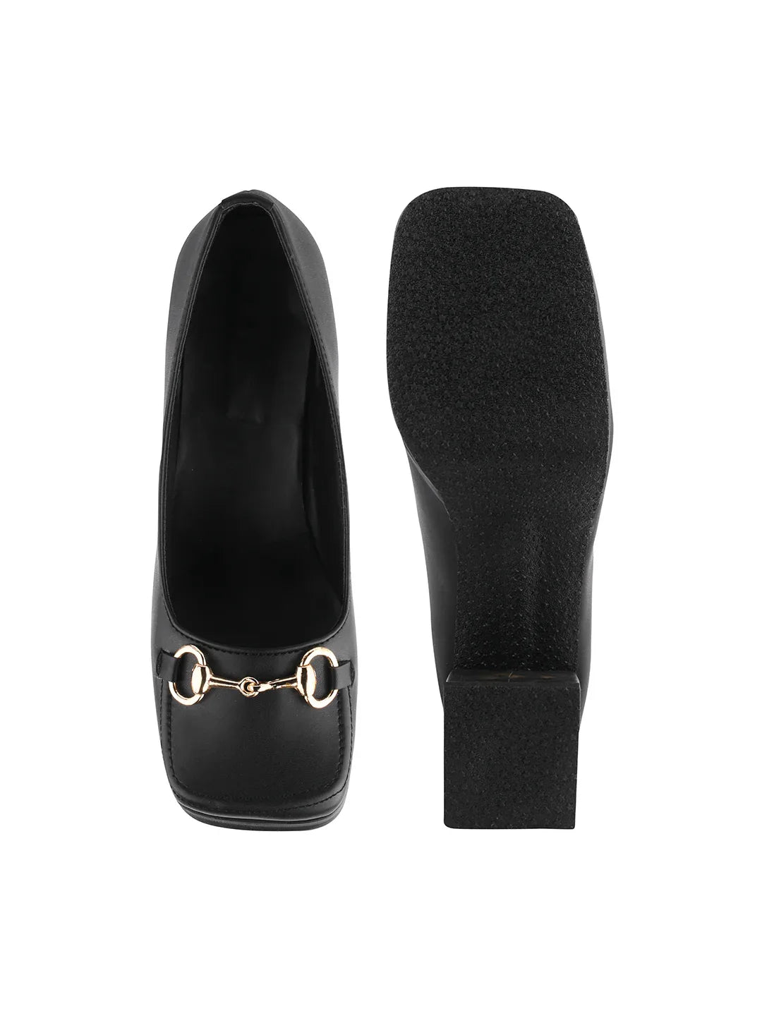 Classic Charm Block Heel Pumps