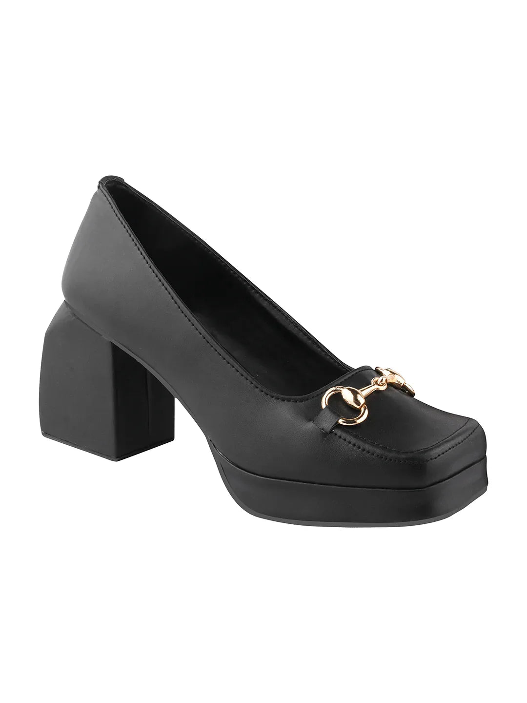 Classic Charm Block Heel Pumps