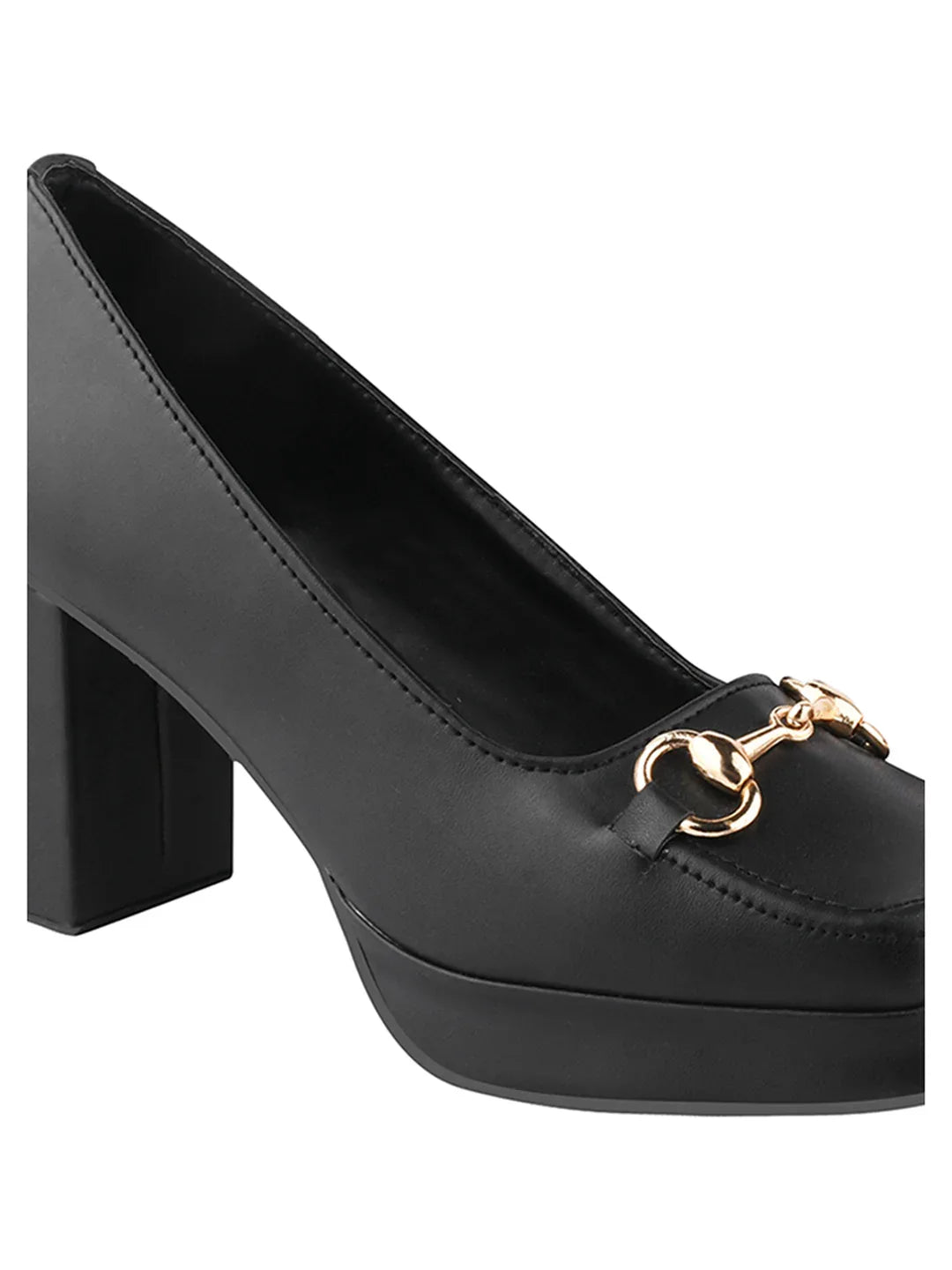 Classic Charm Block Heel Pumps