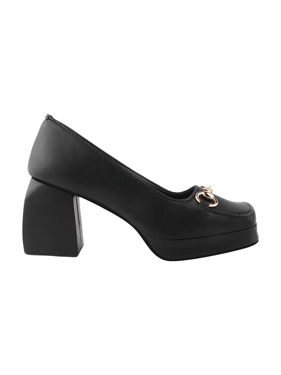 Classic Charm Block Heel Pumps