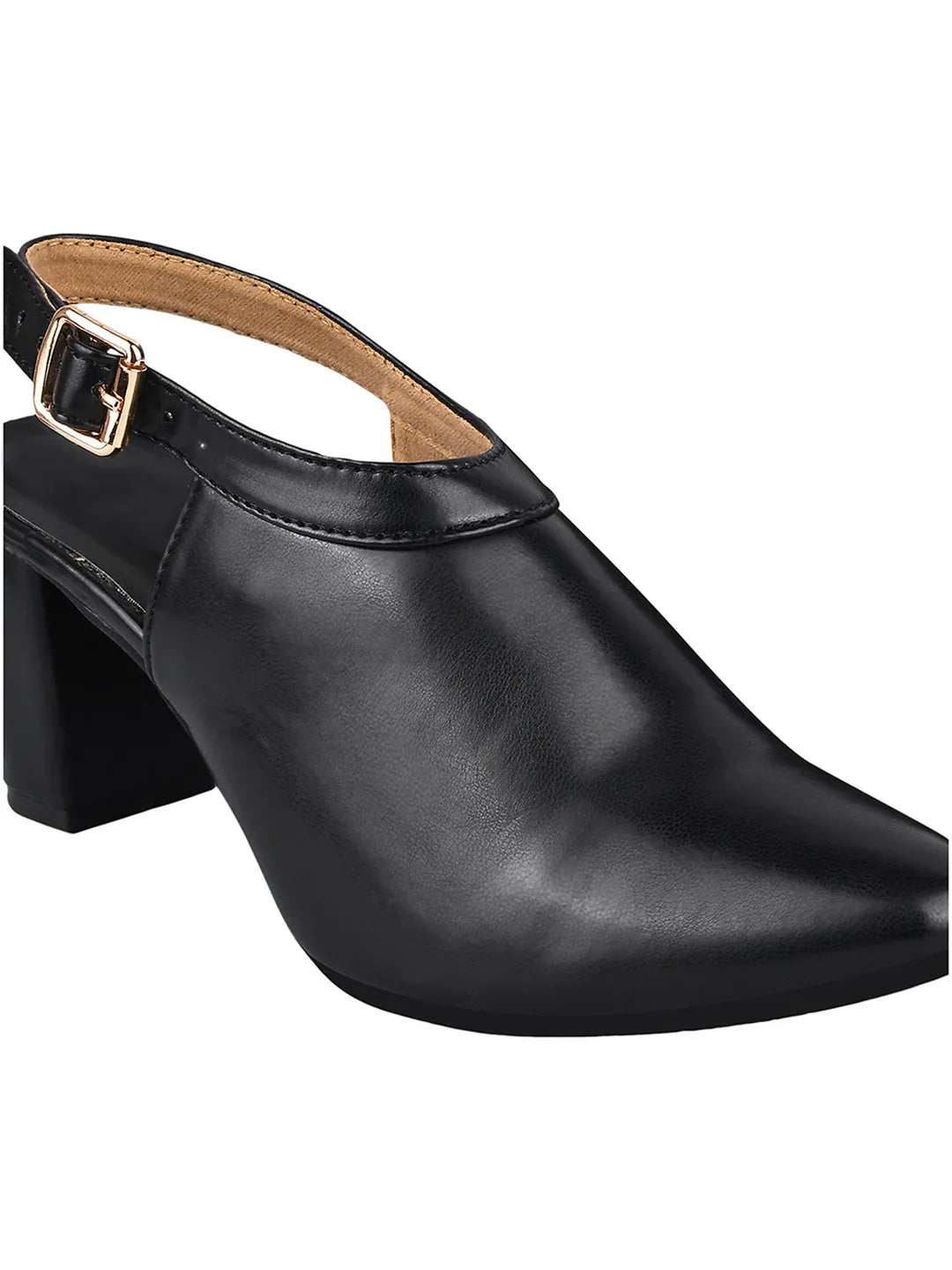 Classic Slingback Block Heel Shoes