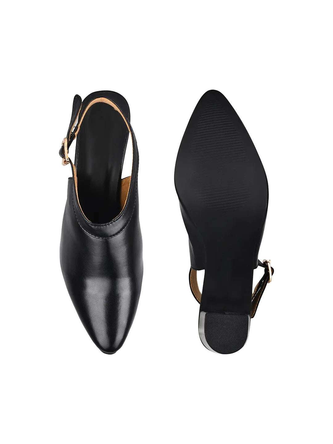 Classic Slingback Block Heel Shoes
