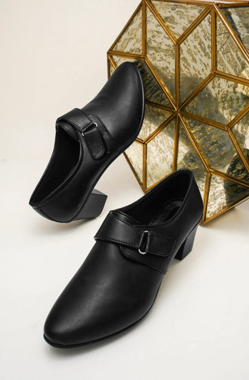 Smart Velcro Strap Block Heel Formal Shoes for Women