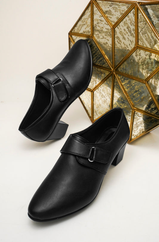 Smart Velcro Strap Block Heel Formal Shoes for Women
