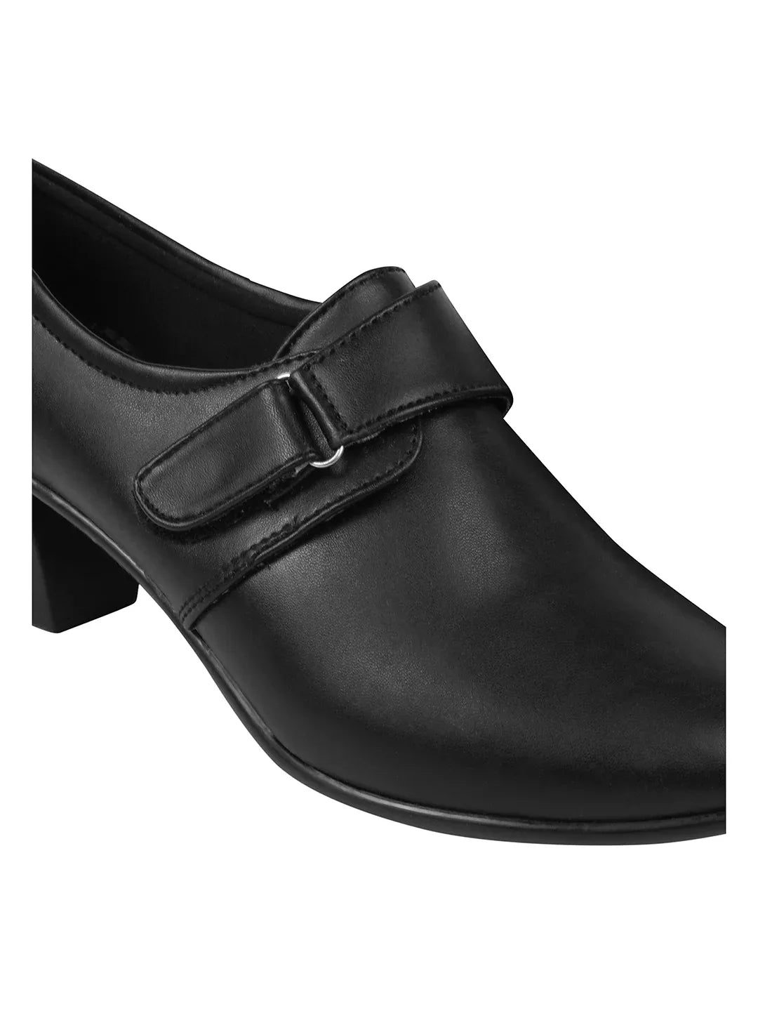 Smart Velcro Strap Block Heel Formal Shoes for Women