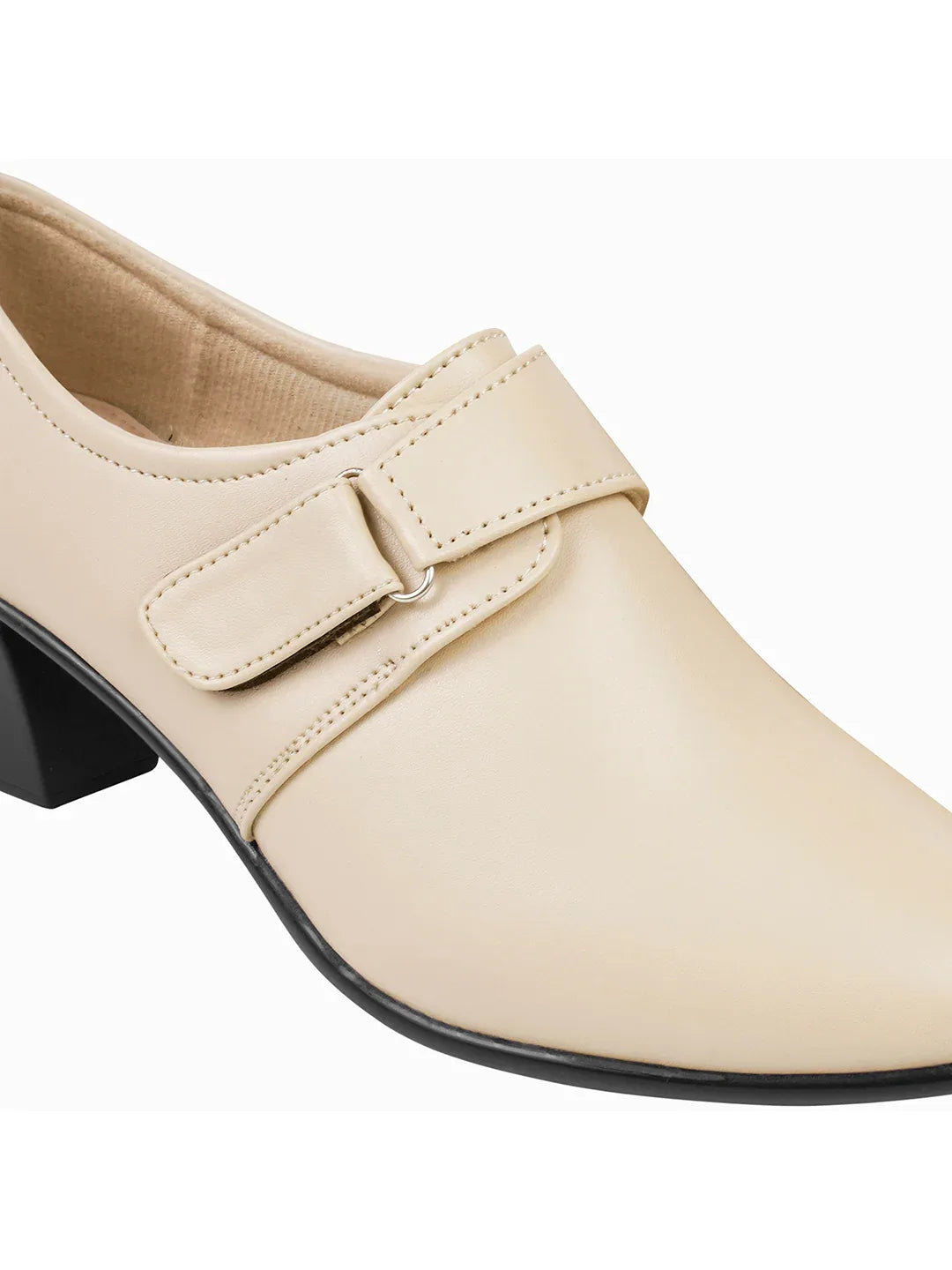 Smart Velcro Strap Block Heel Formal Shoes for Women