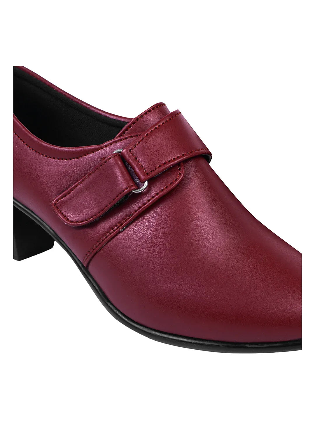 Smart Velcro Strap Block Heel Formal Shoes for Women