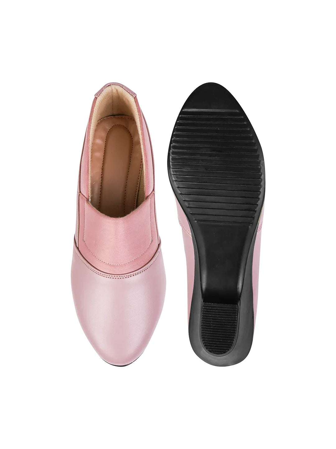Minimal Office Wear Wedge Heel Pumps
