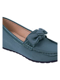 Minimal Bow Style Casual Wedge Loafers