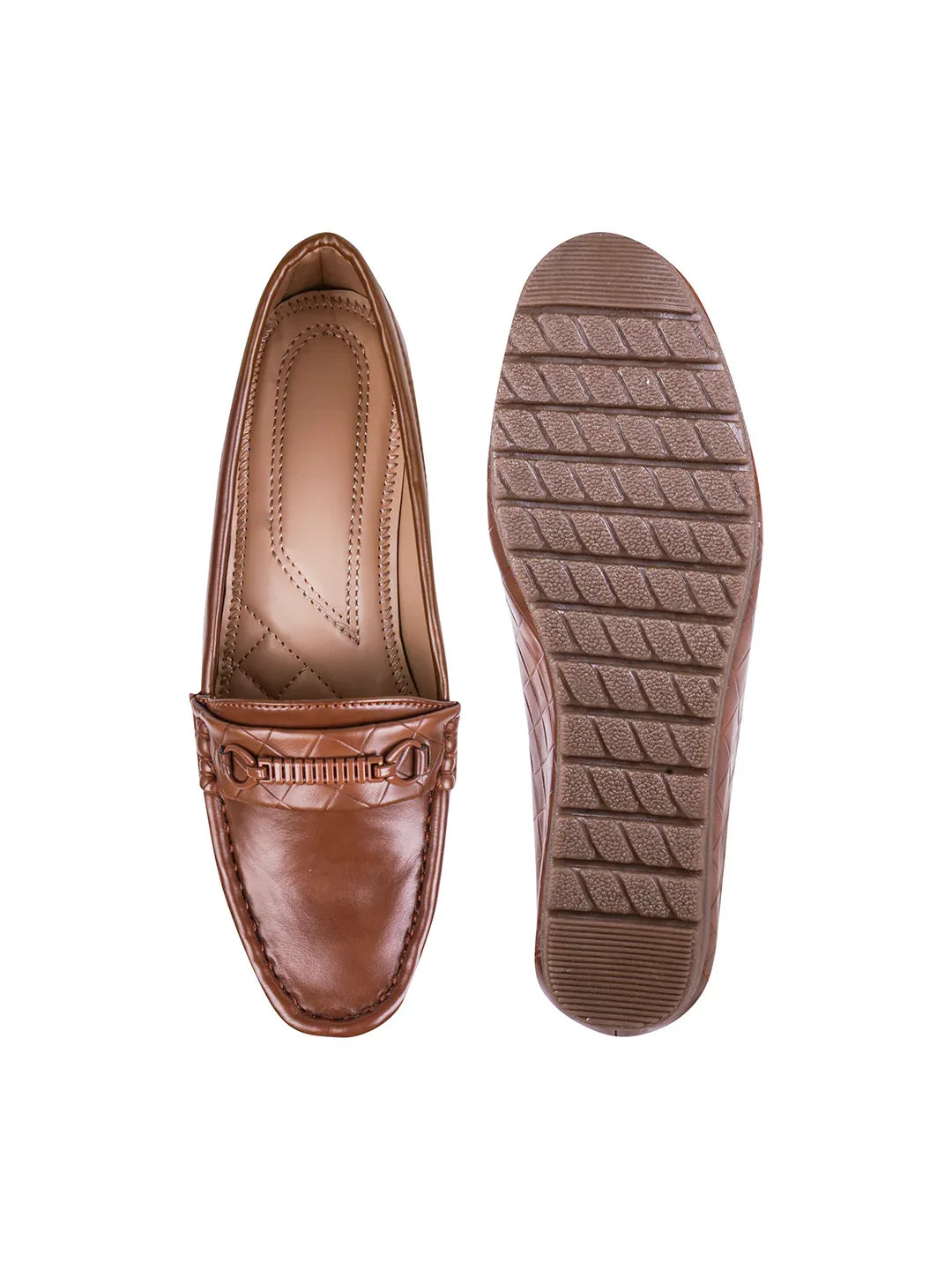 Classic Quilted Design Comfort Wedge Loafers