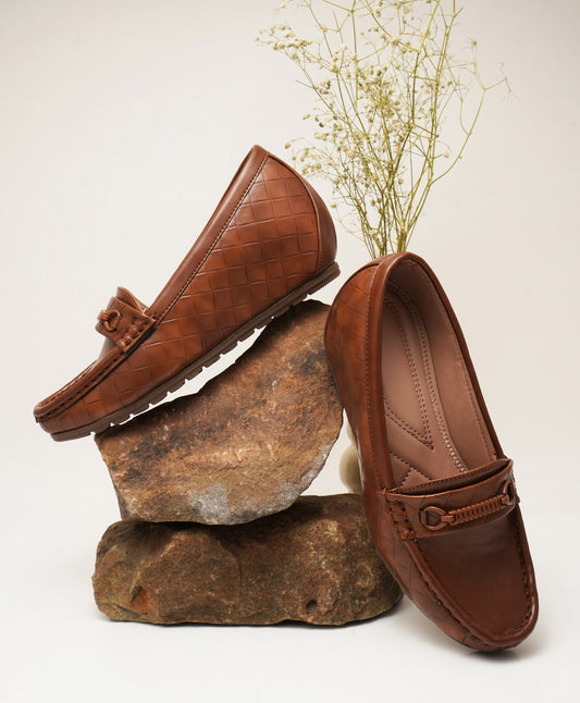 Classic Quilted Design Comfort Wedge Loafers