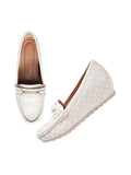 Classic Quilted Design Comfort Wedge Loafers
