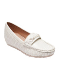 Classic Quilted Design Comfort Wedge Loafers