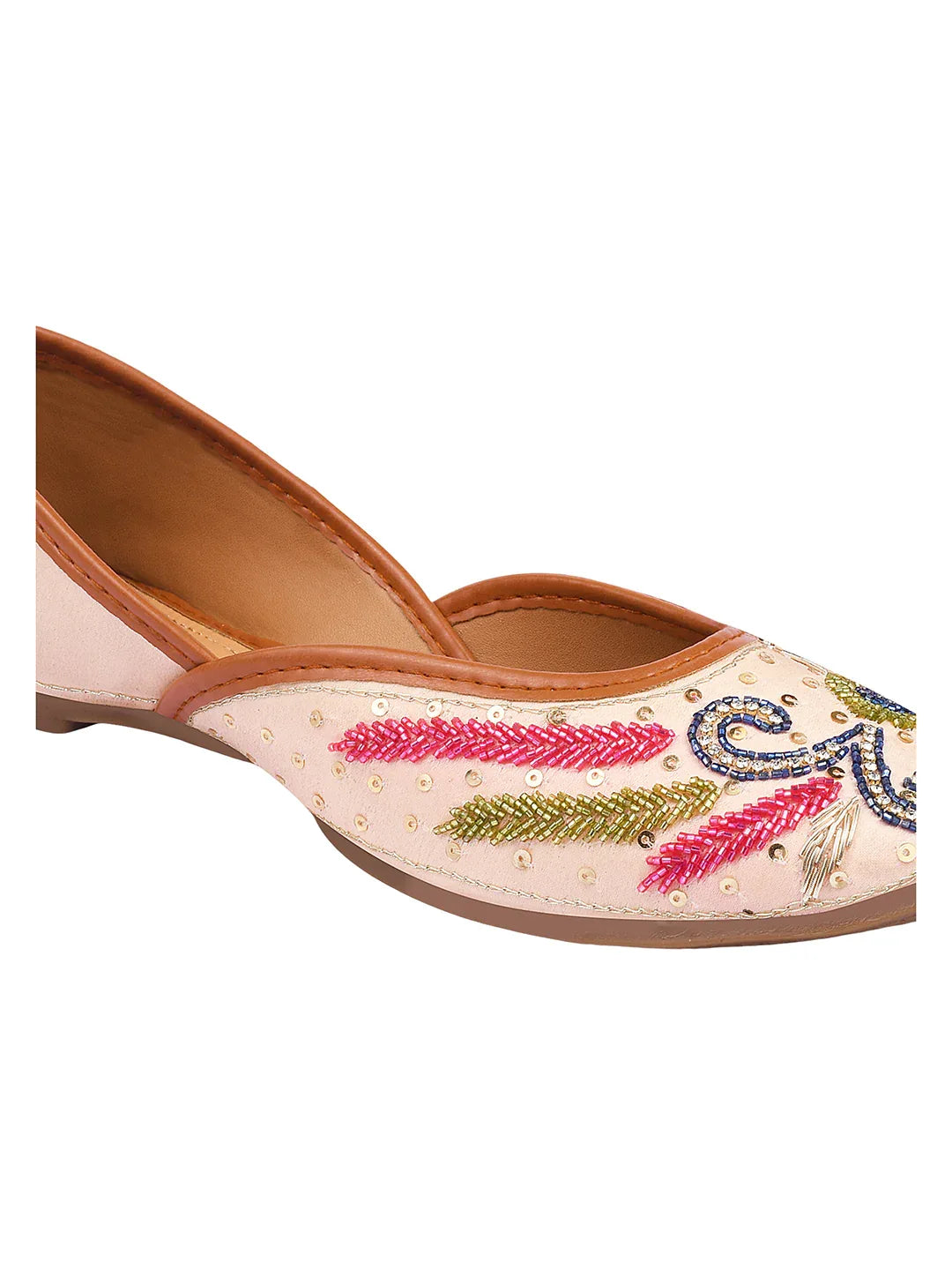 Embroidered Ethnic Comfort Wedge Juttis for Women