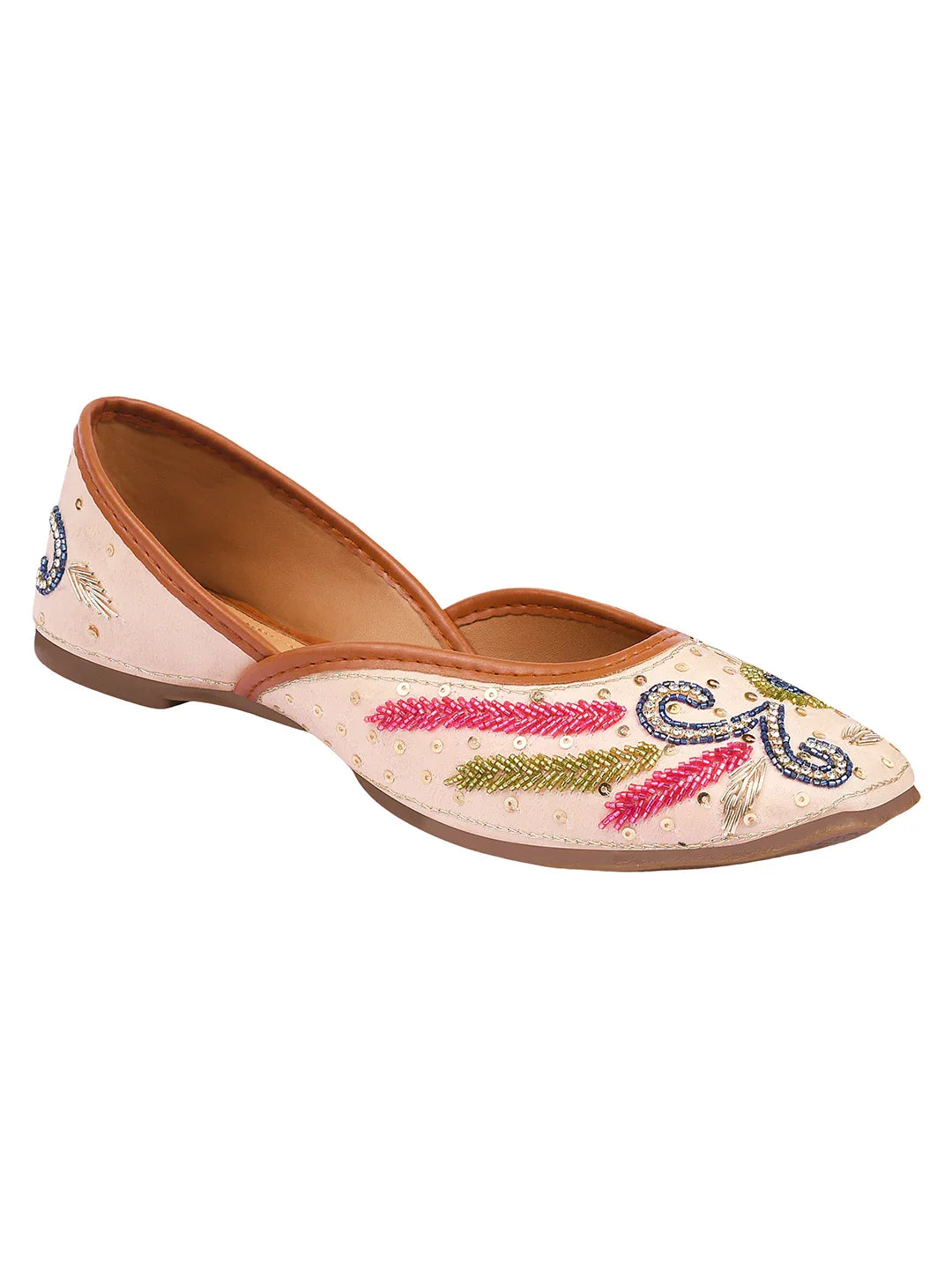Embroidered Ethnic Comfort Wedge Juttis for Women