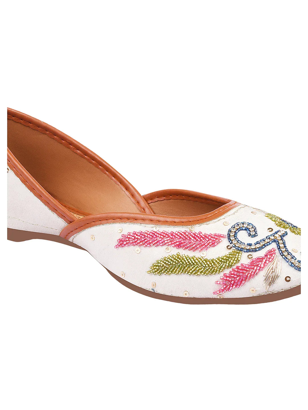 Embroidered Ethnic Comfort Wedge Juttis for Women