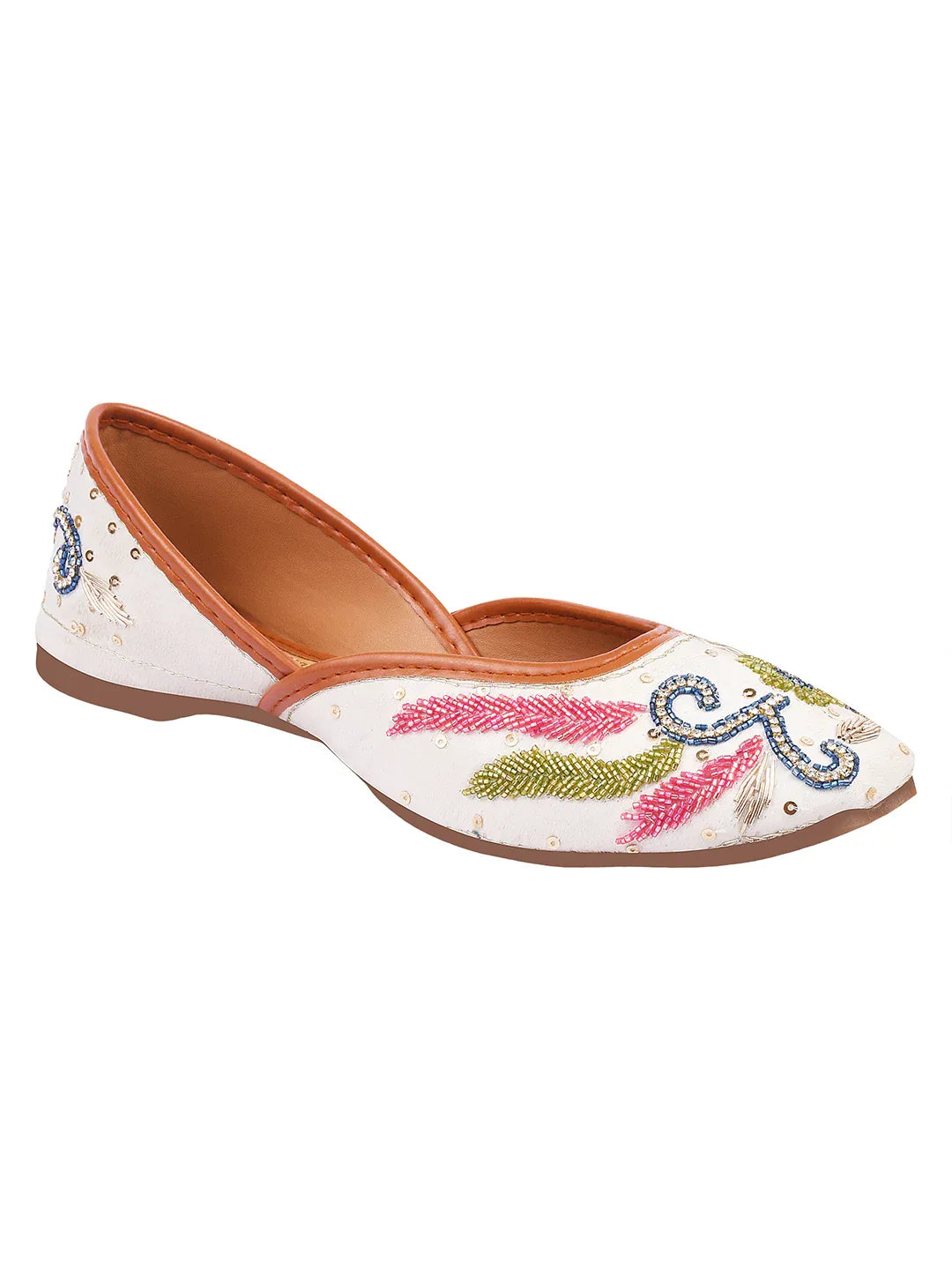Embroidered Ethnic Comfort Wedge Juttis for Women