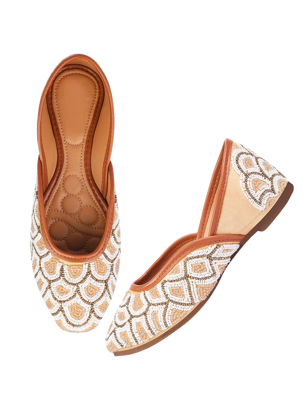 Embroidered Festive Comfort Wedge Juttis
