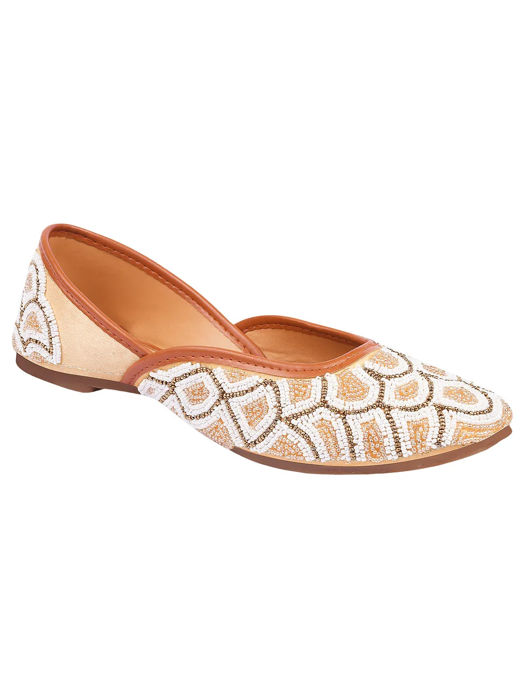 Embroidered Festive Comfort Wedge Juttis