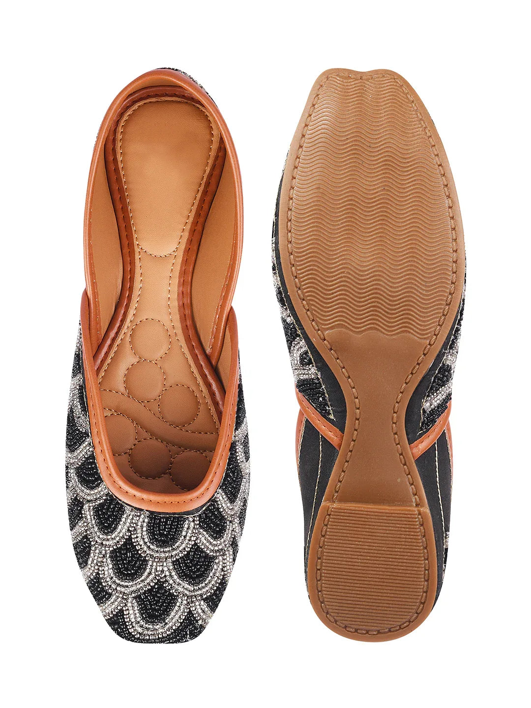 Embroidered Festive Comfort Wedge Juttis