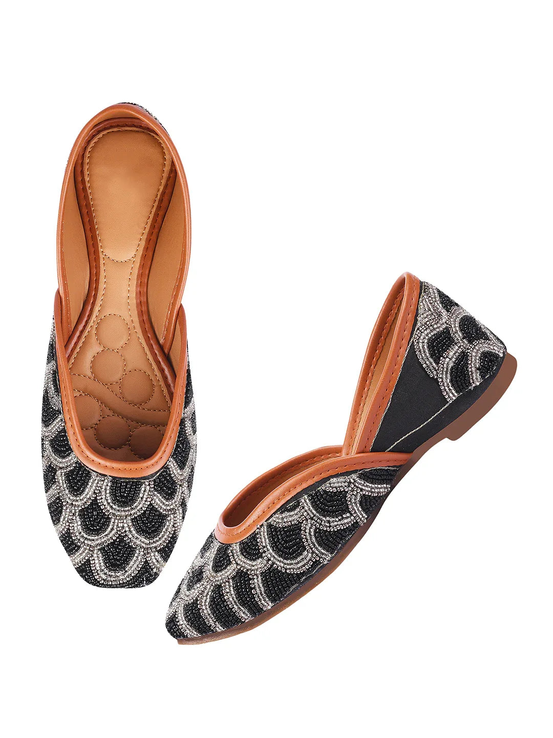 Embroidered Festive Comfort Wedge Juttis