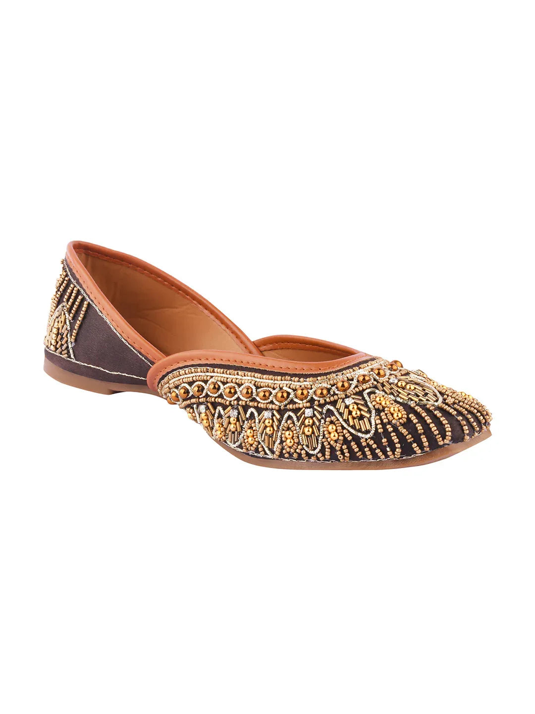 Handcrafted Gold Wedding Wear Juttis