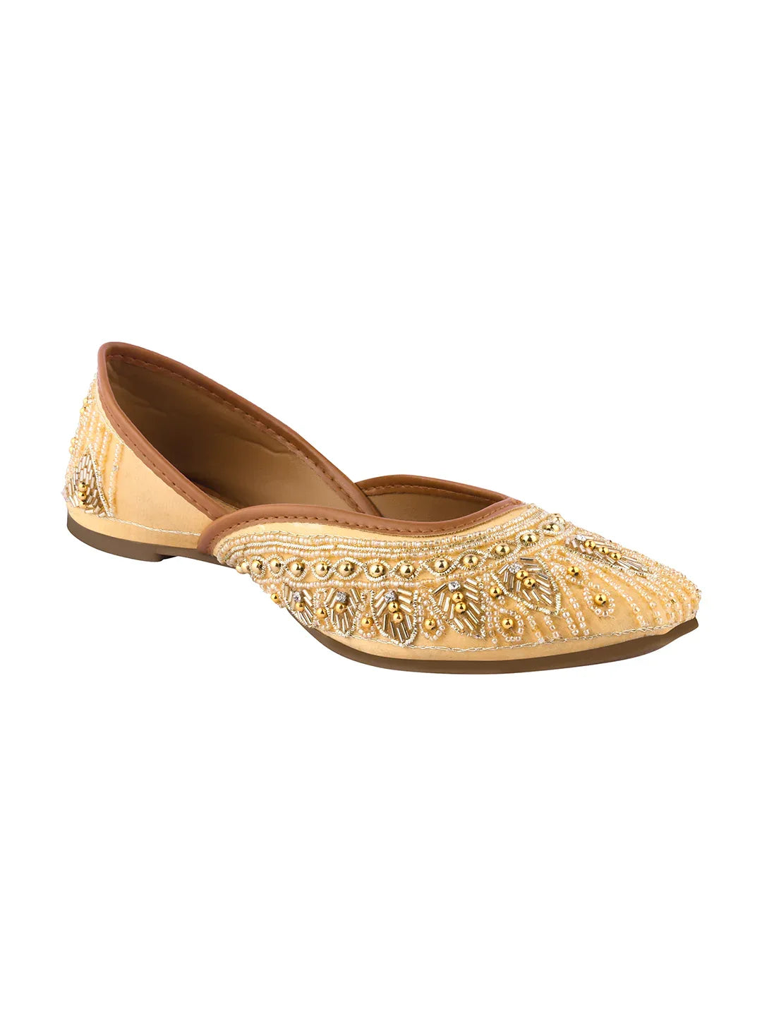 Handcrafted Gold Wedding Wear Juttis