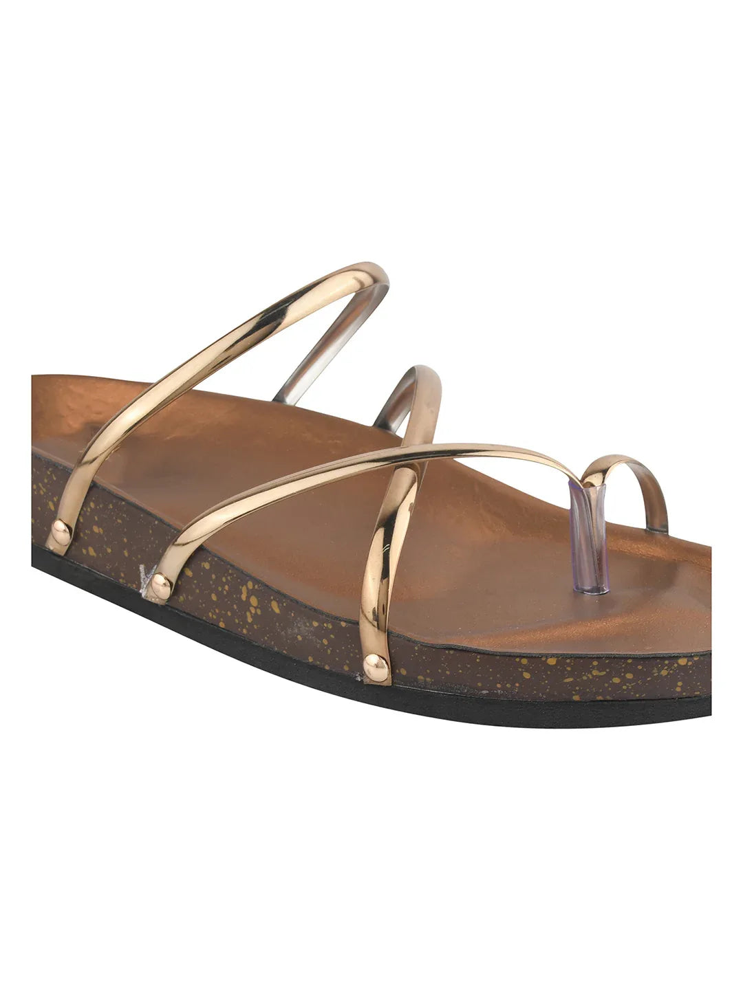Minimal Luxe Metallic Slip-On Sandals