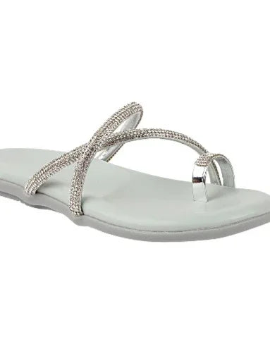 Shimmer Line Slip-On Flats
