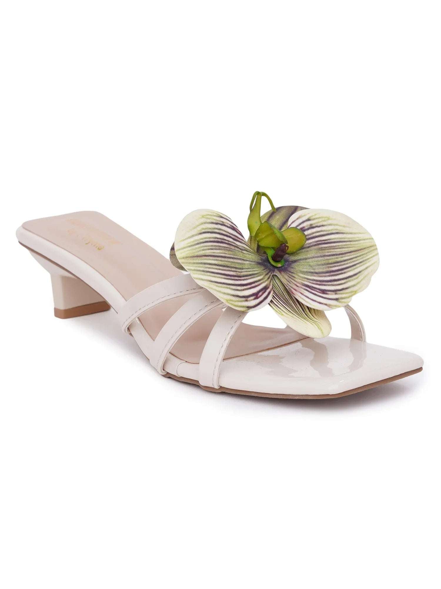 Elegant Floral Strap Sandals
