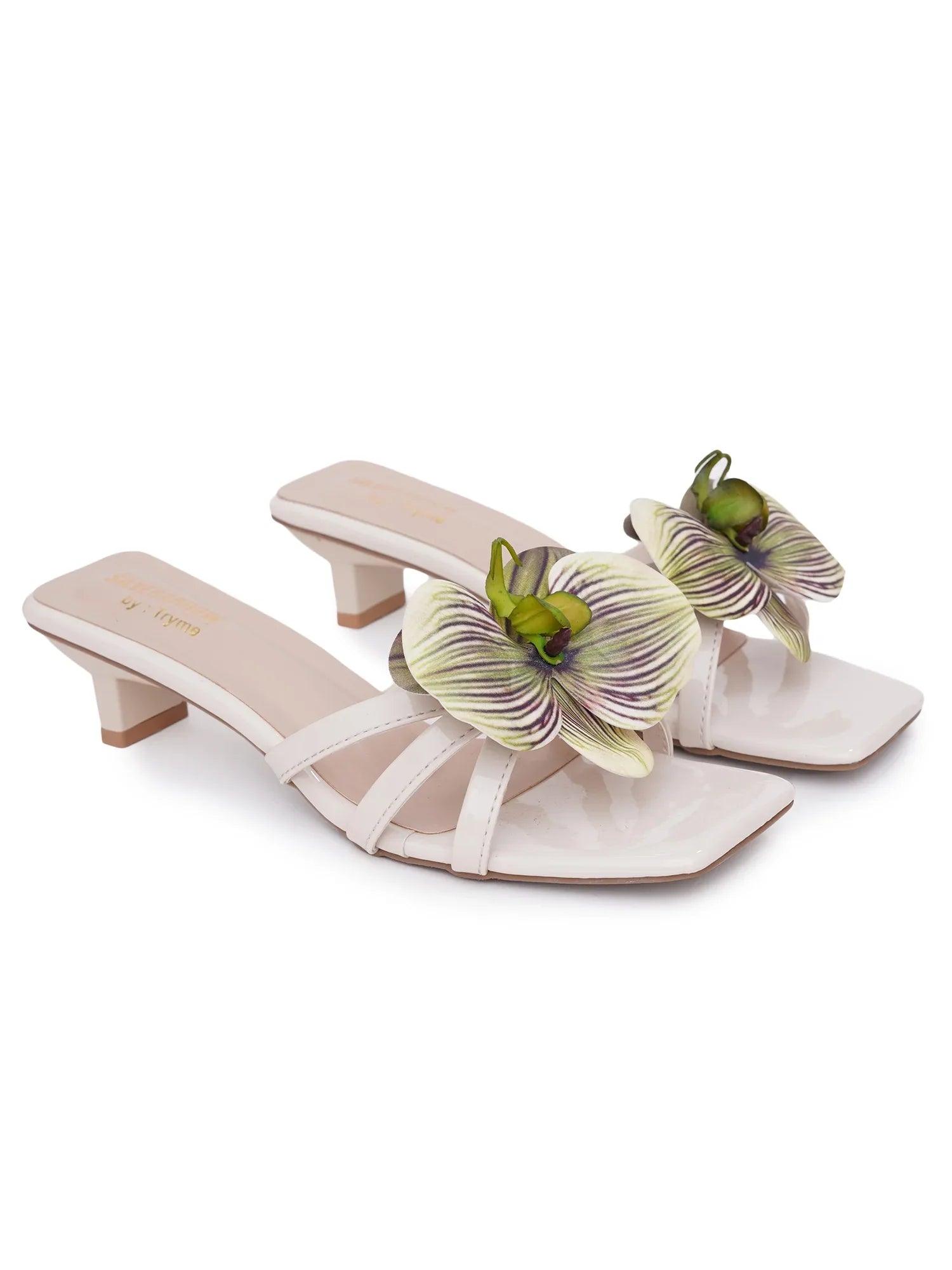 Elegant Floral Strap Sandals