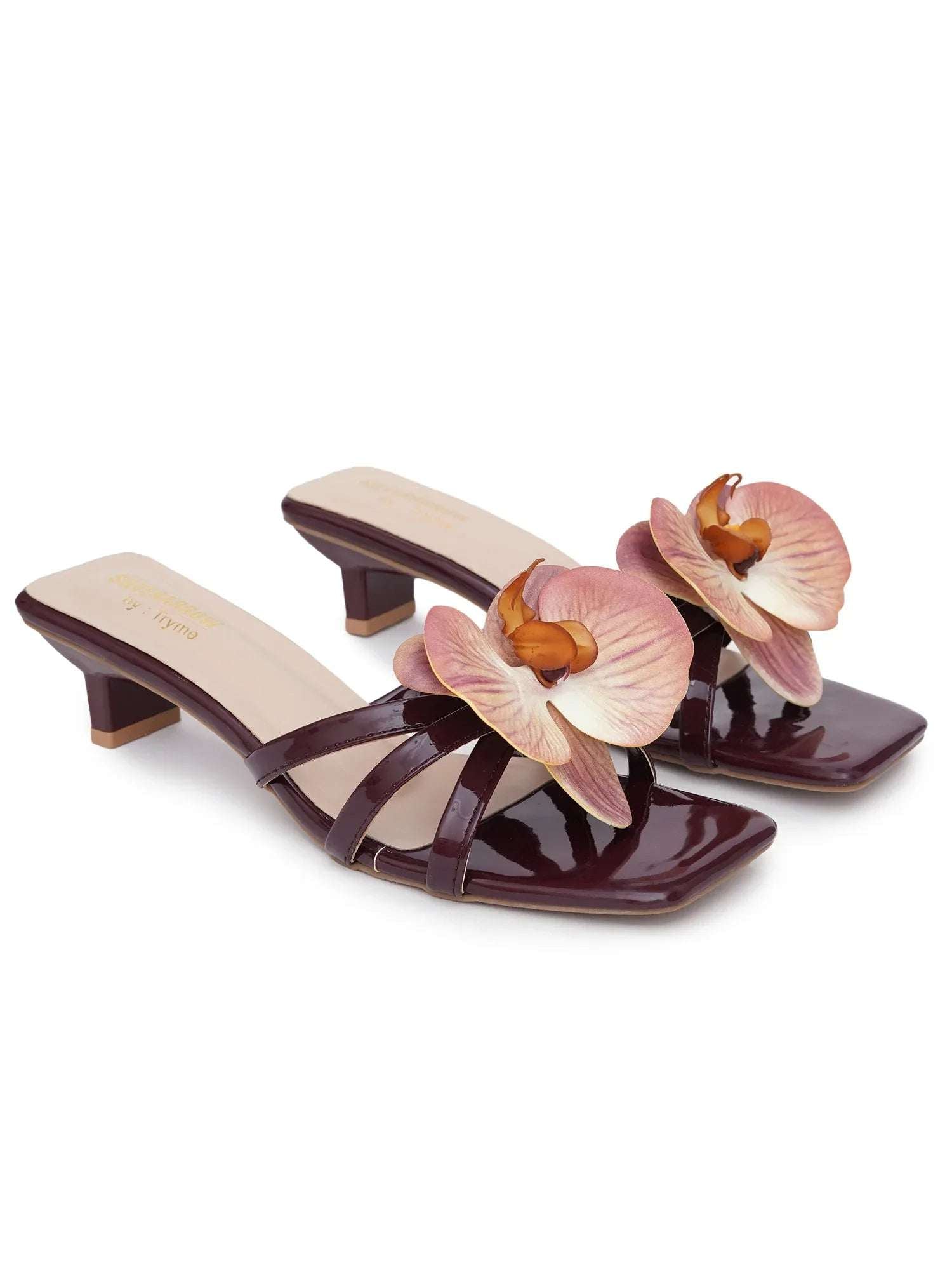 Elegant Floral Strap Sandals