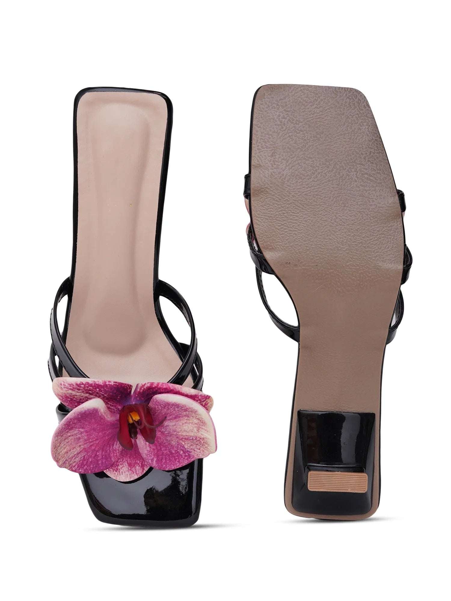 Elegant Floral Strap Sandals