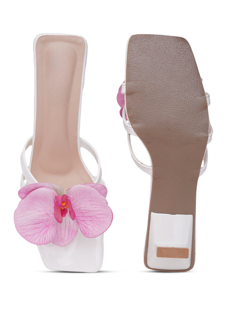 Elegant Floral Strap Sandals