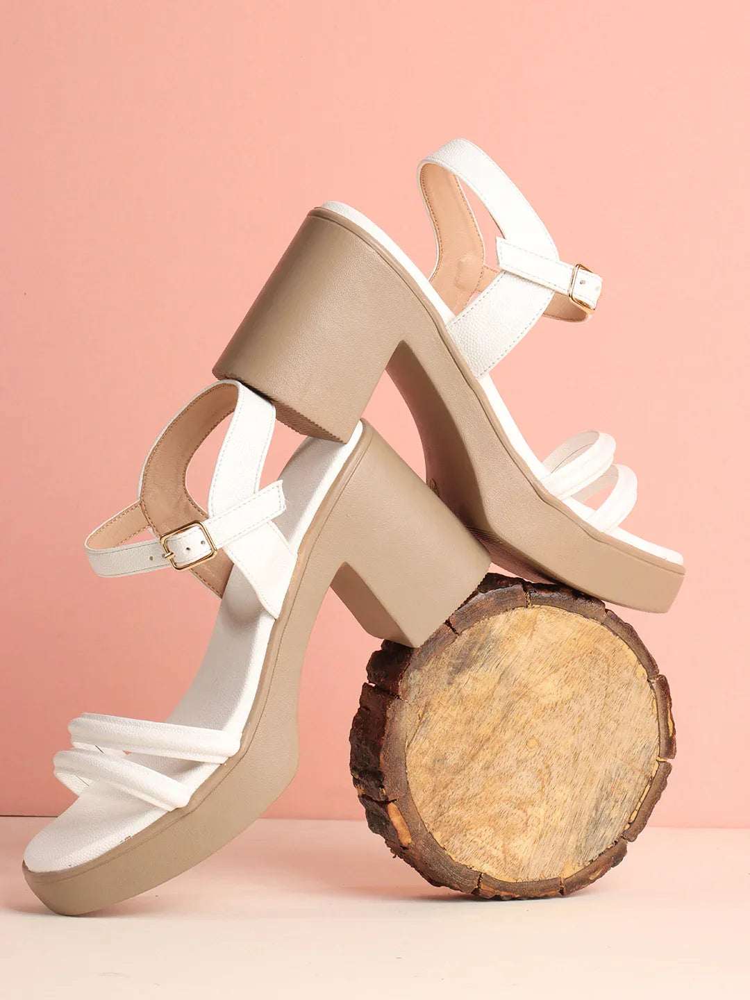 Stylish Multi-Strap Ankle Block Heels
