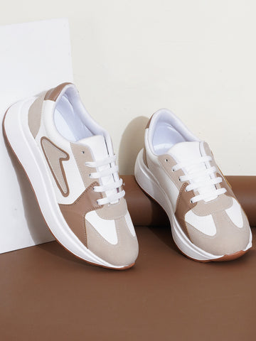 Nuvexa Neutral Chunky Casual Sneakers
