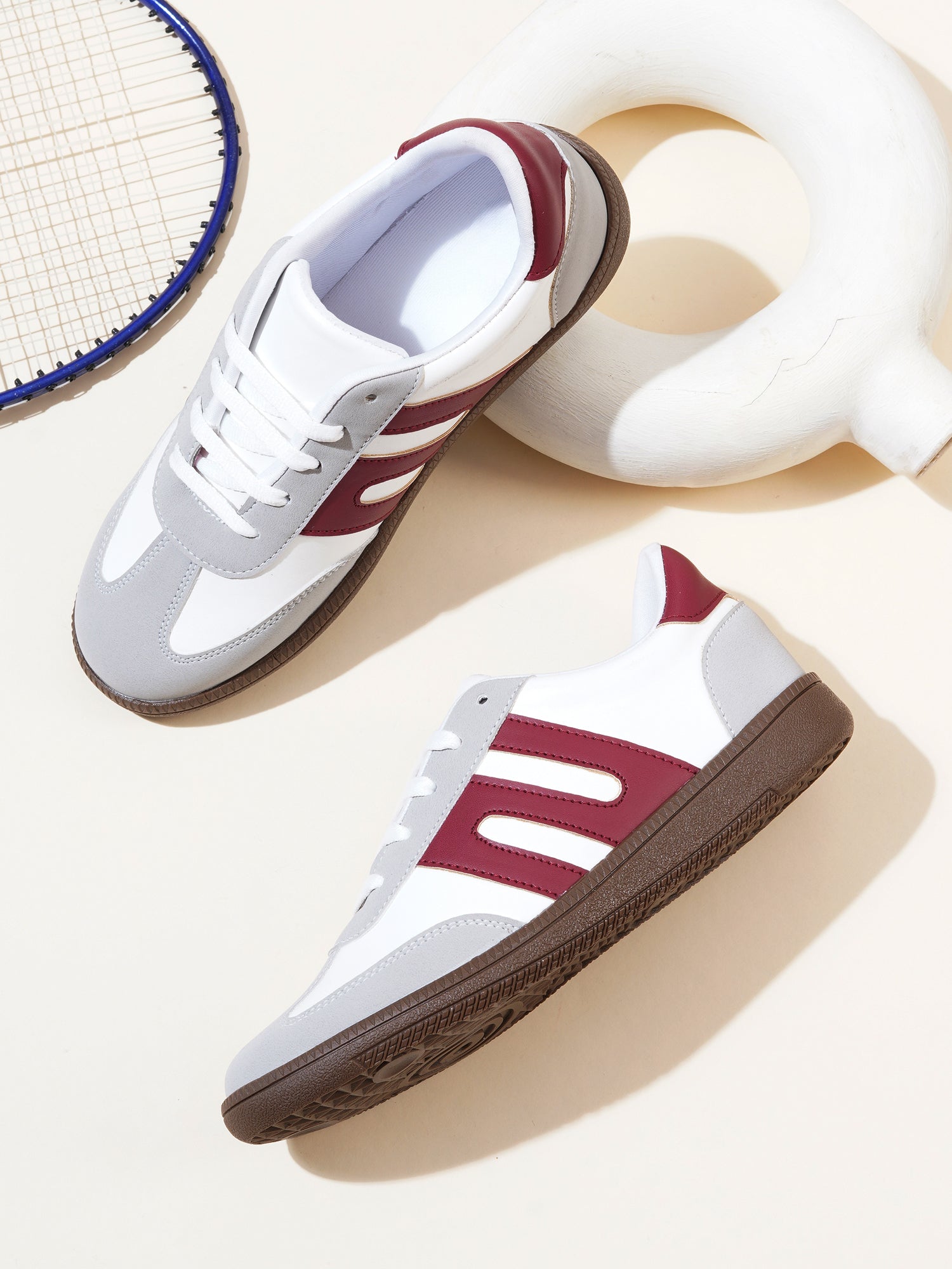 Classic Casual Everyday Comfort Stripe Retro Sneakers