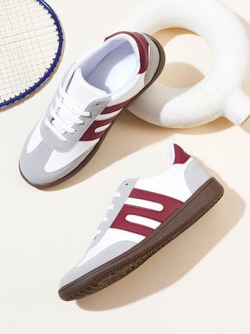 Classic Casual Everyday Comfort Stripe Retro Sneakers